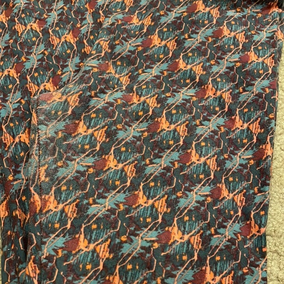 LuLaRoe leggings - muted colors (shades of blue and pink) - Picture 3 of 4